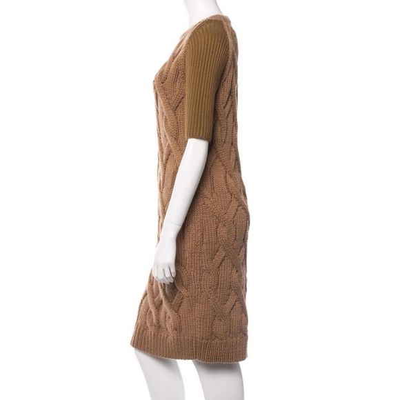 CARVEN Cable-Knit Sweater Dress - Picture 2 of 9
